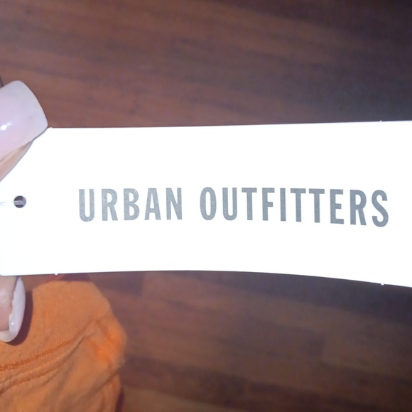 Urban Outfitters Orange Short-Sleeve Tee with White Graphic - Picture 6 of 6